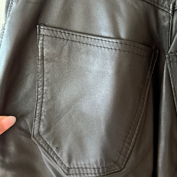 Vintage BOVINES Straight-Leg Leather Pants - Picture 11 of 11